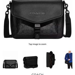 Coach bag with tags